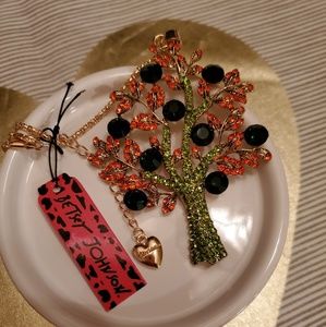 NWT Betsey Johnson Tree Necklace
